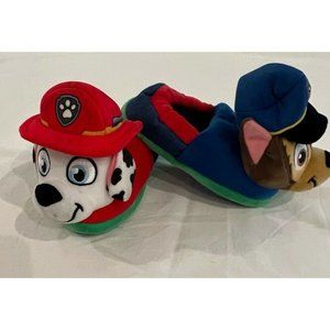 Paw Patrol Character Plush Slippers Adjustable (Toddler Boys) 7-8